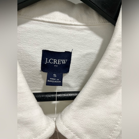 J.Crew Collared Denim Jacket NEW Small classic timeless - Picture 10 of 10